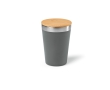 Recycled stainless steel thermal mug lid, 300 ml colour dark grey