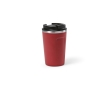 Sustainable thermal mug, recycled steel, 400 ml colour burgundy