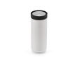 Double-wall recycled stainless steel travel mug 340ml colour white