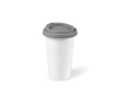 Takeaway thermal mug made of ceramic silicone lid, 290 ml colour grey