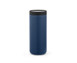 Recycled stainless steel double-wall travel tumbler 500 ml colour navy-blue