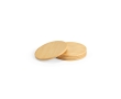 Set of 4 Zen-inspired bamboo coasters colour natural