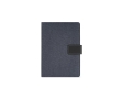 Recycled  cotton folder with snap fastener, A5 colour royal blue