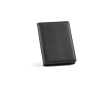 Faux leather folder with phone holder and pockets, A5 colour black
