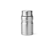 Recycled steel food jar with foldable spoon 740ml colour silver