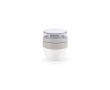 Recycled steel, dual compartment, jar, 260ml colour white