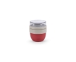 Recycled steel, dual compartment, jar, 260ml colour burgundy