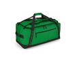 Duffle bag with adjustable reflective straps colour green