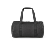 Recycled nylon gym bag with shoe compartment colour black
