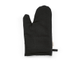 Kitchen glove with separate thumb in recycled cotton 220 g/m² colour black