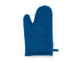 Kitchen glove with separate thumb in recycled cotton 220 g/m² colour blue
