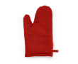 Kitchen glove with separate thumb in recycled cotton 220 g/m² colour red