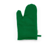 Kitchen glove with separate thumb in recycled cotton 220 g/m² colour green