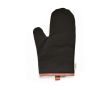 Robust eco cotton kitchen glove with separate thumb 280 g/m2 colour black