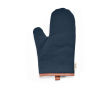 Robust eco cotton kitchen glove with separate thumb 280 g/m2 colour navy-blue