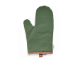 Robust eco cotton kitchen glove with separate thumb 280 g/m2 colour military green