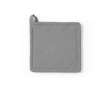 Recycled cotton kitchen pot holder with hanging loop 180 g/m² colour grey