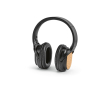 Wireless headphones with cork section and 10m range colour black