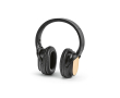Wireless headphones with bamboo, USB-C charging and 8H battery colour black