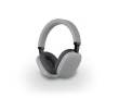 Wireless noise-cancelling headphones with mic colour light grey