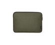 Durable waterproof recycled nylon laptop sleeve 15.6'' colour dark green