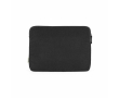 15.6\" recycled canvas laptop sleeve with rigid padding colour black