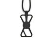 Adjustable nylon lanyard up to 150 cm for carrying your phone colour black