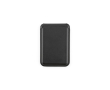 2-in-1 vegan leather magnetic card holder with phone stand colour black