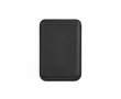 Magnetic mobile phone card holder in synthetic leather with clip colour black