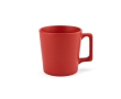 Ceramic mug with matte finish in bright colours, 310ml colour red