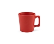 Ceramic mug with matte finish in bright colours, 220 ml colour red