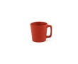 Ceramic mug with matte finish in bright colours, 60 ml colour red