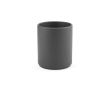 Ceramic mug with matte finish without handle, 290 ml colour dark grey