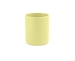 Ceramic mug with matte finish without handle, 290 ml colour yellow
