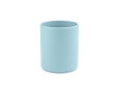 Ceramic mug with matte finish without handle, 290 ml colour pastel blue