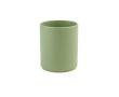 Ceramic mug with matte finish without handle, 290 ml colour marbled green