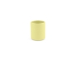 Ceramic mug with matte finish, without handle, 60 ml colour yellow