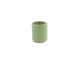 Ceramic mug with matte finish, without handle, 60 ml colour marbled green