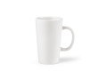 Corporate mug with ceramic body and large handle, 270 ml colour white