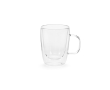 Double-walled borosilicate glass mug, 260 ml colour transparent
