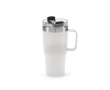 Recycled stainless steel thermal mug, 490 ml colour white