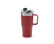 Recycled stainless steel thermal mug, 490 ml colour burgundy