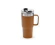 Recycled stainless steel thermal mug, 490 ml colour camel