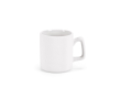 Ceramic mug with smooth surface and matte finish 260 ml colour white