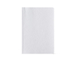 Flexible A5 notebook with cotton cover and dotted pages colour white