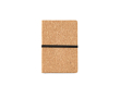 Cork notebook with elastic closure and bookmark A5 dotted pages colour natural