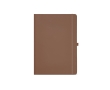 Recycled paper notebook with hard cover, A4 colour brown