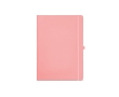 Recycled paper notebook with hard cover, A4 colour pink