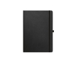 Recycled paper notebook with hard cover, A4 colour black