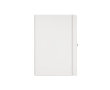 Recycled paper notebook with hard cover, A4 colour white